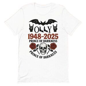 Ozzy Osbourne Skull Roses Shirt Prince Of Darkness Gothic Rock Tee | Vintage 91